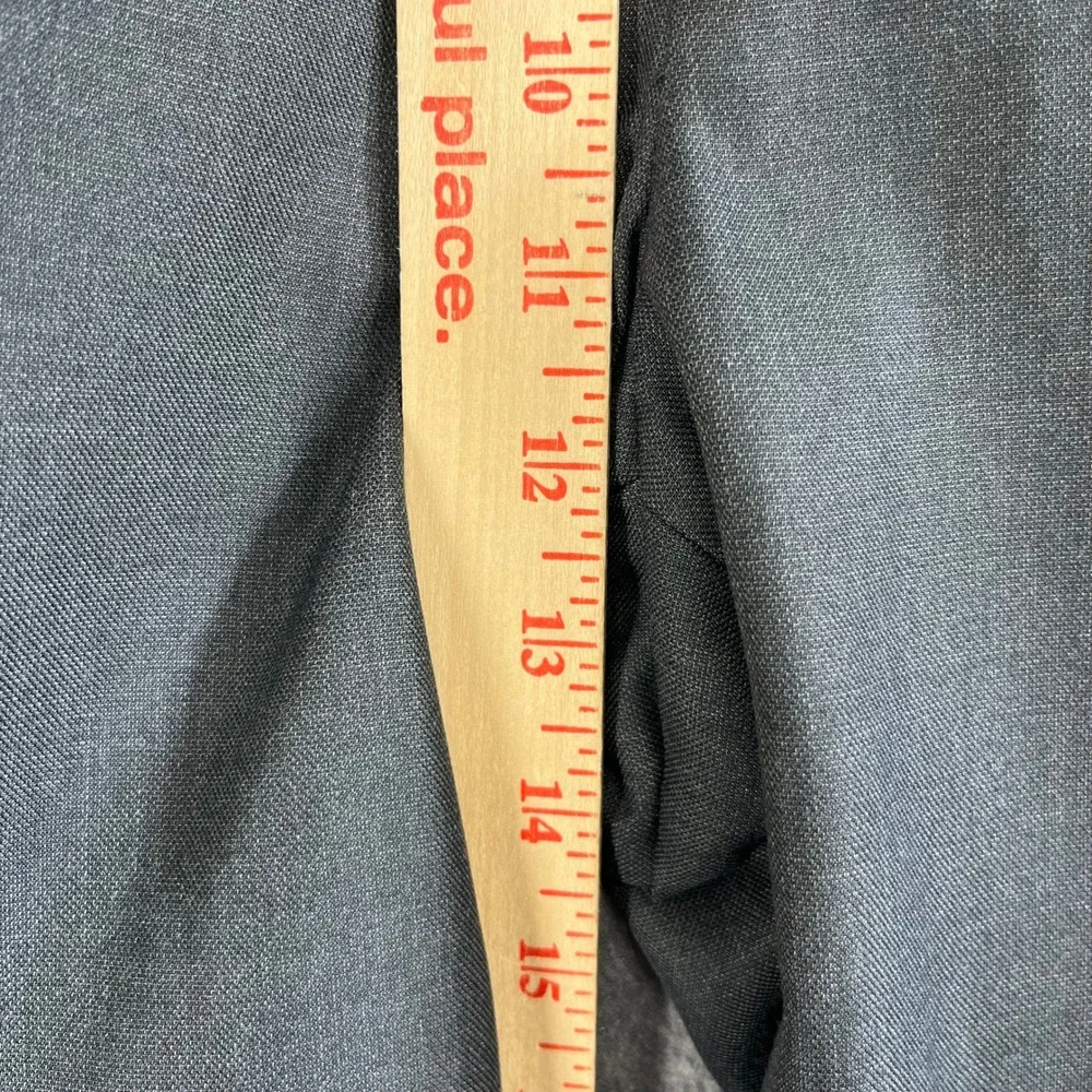 Perry Ellis Portfolio Men's Grey Pleated Dress Pants Size 33x30 Polyester Rayon‎